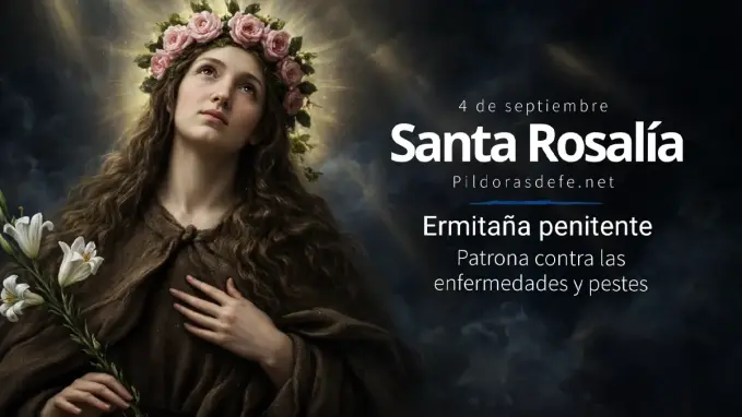 Santa Rosalia de Palermo ermitana patrona contra peste enfermedades