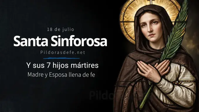 Santa Sinforosa siete hijos martires madre esposa