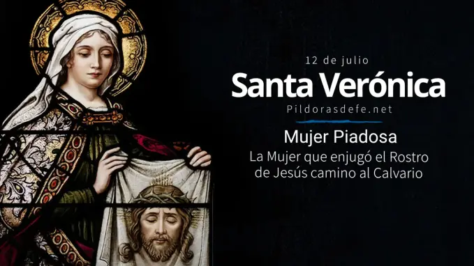 Santa Veronica mujer enjugo Rostro Santa Faz pasion de cristo
