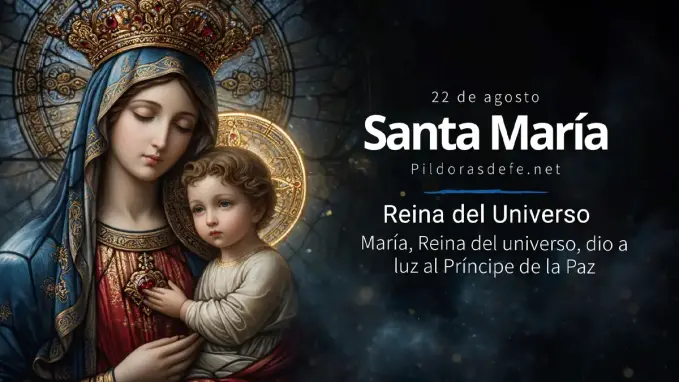 Santa Virgen Maria Reina del universo coronada en el cielo