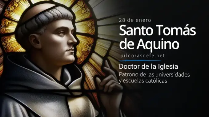 Santo Tomas de Aquino autor de la Suma Teologica Patrono de las universidades escuelas catolicas