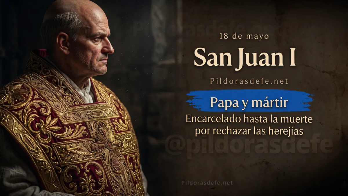 Santo del dia Papa San Juan I martir fewebp