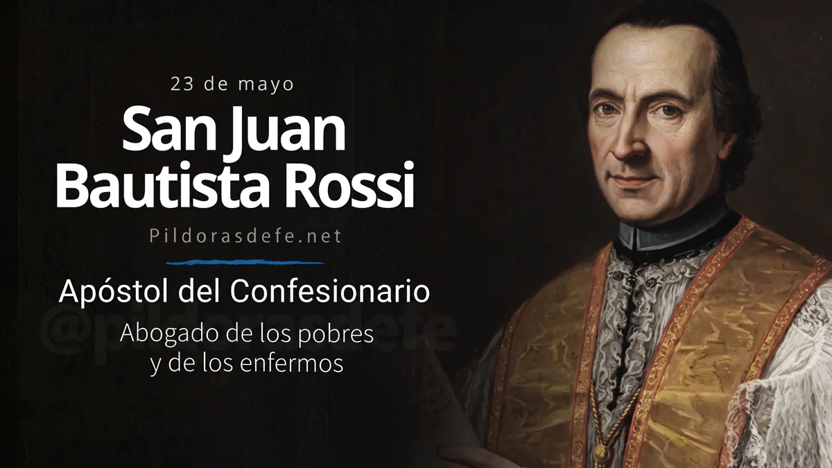 Santo del dia San Juan Bautista de Rossi apostol confesionariowebp