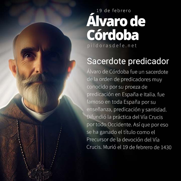Álvaro de Córdoba, sacerdote predicador precursor del Vía Crucis