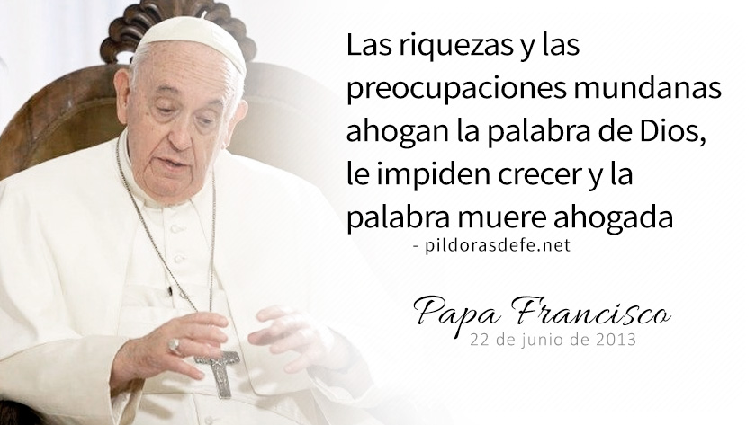 evangelio de hoy domingo  julio  lecturas del dia reflexion del papa francisco