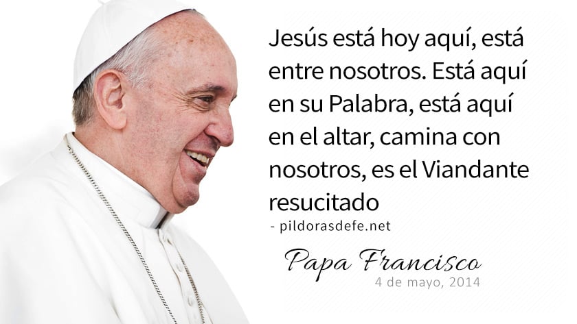 evangelio de hoy domingo  abril  lecturas del dia reflexion papa francisco