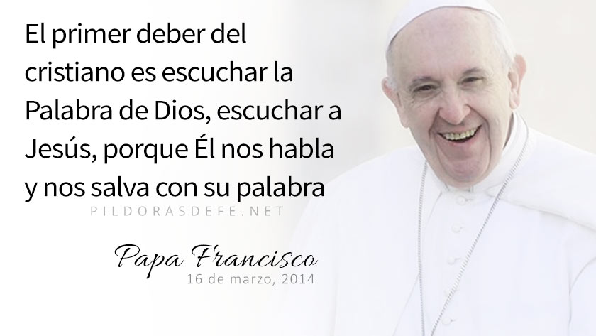 evangelio de hoy domingo  marzo  lecturas del dia reflexion papa francisco