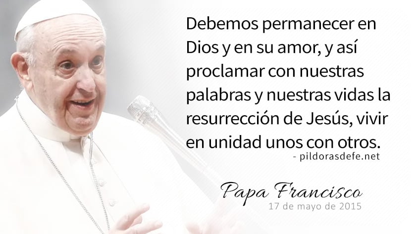 evangelio de hoy miercoles  mayo  lecturas del dia reflexion papa francisco