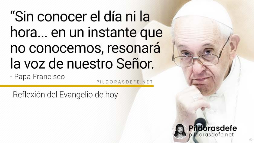 evangelio de hoy sabado noviembre lecturas reflexion papa francisco palabra diaria