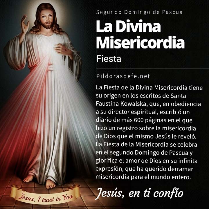 fiesta de la divina misericordia de jesus domingo de la misericordia de Dios