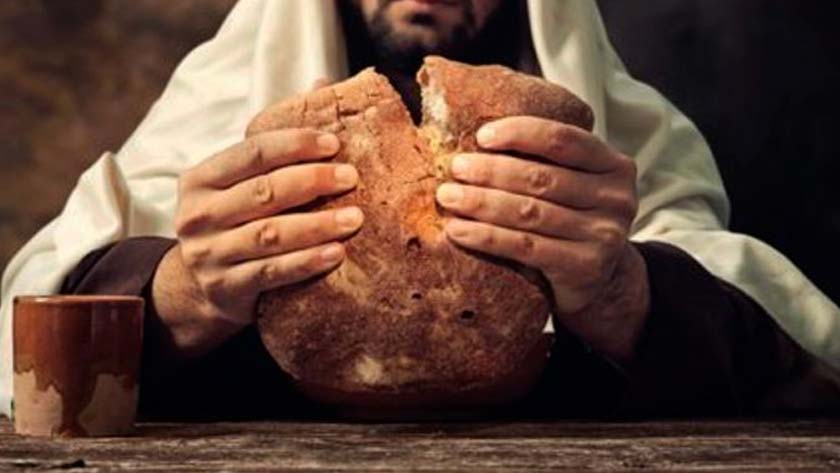 jesus es pan vivo bajado del cielo carne cuerpo sangre de cristo vida eterna