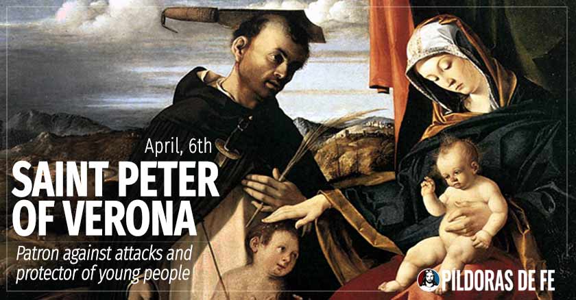 saint peter of verona Patron against attacks and protector of young people