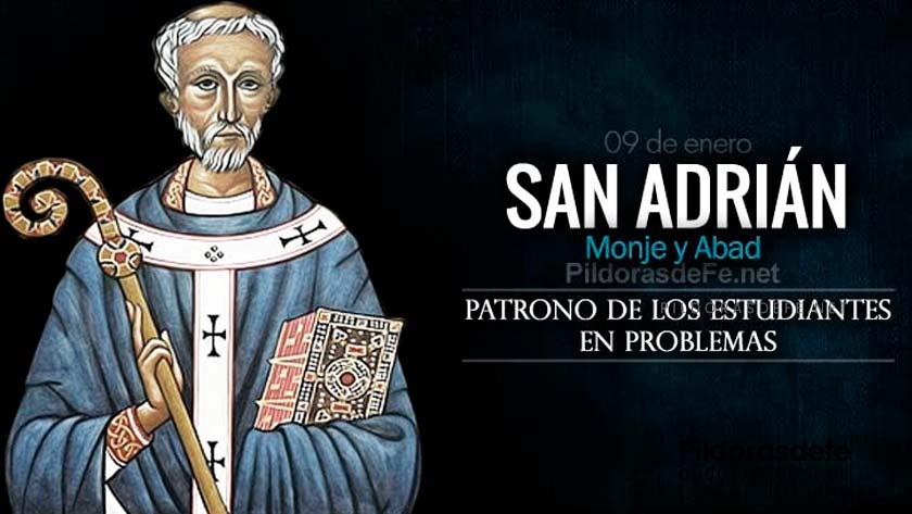 san adrian de canterbury monje abada biografia patrono estudiantes en problema