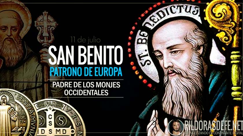 San Benito de Nursia. Monje y Abad. Patrono de Europa