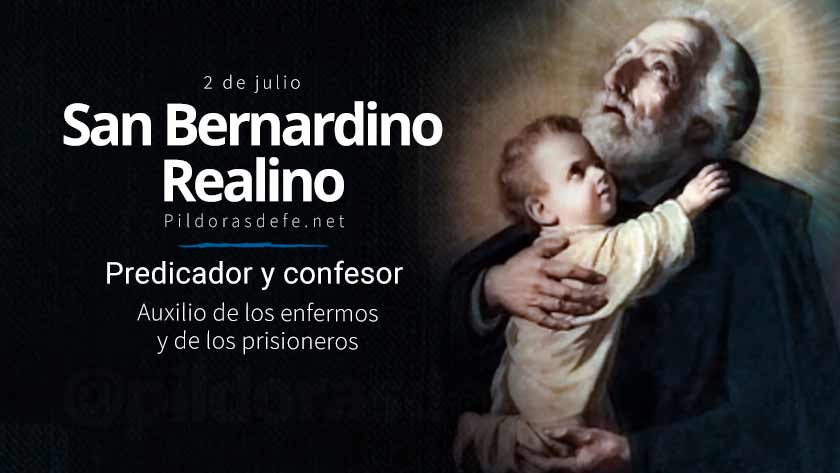 San Bernardino Realino, modelo de Confesor y predicador