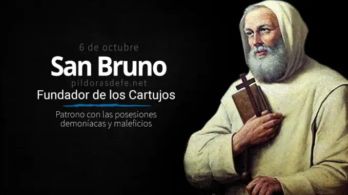 san bruno monje fundador de los cartujos patrono contra posesiones demoniacas maleficios