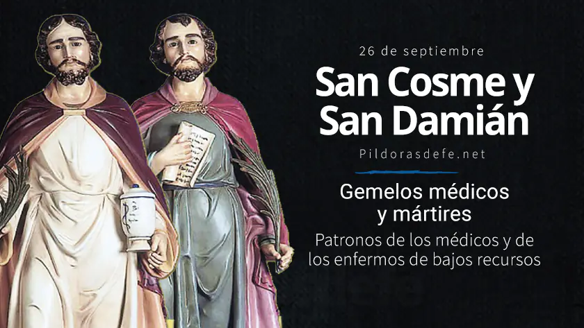 san cosme y san damian gemelos martires patrono de los medicos y enfermos