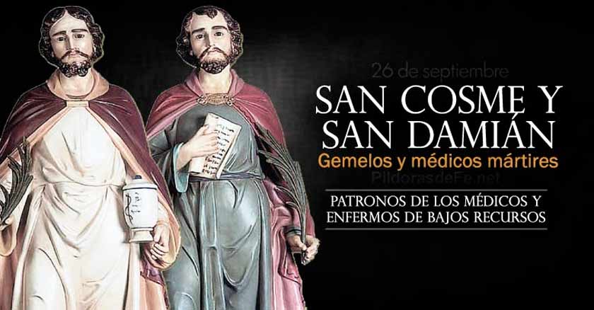 San Cosme y San Damián. Patronos de los médicos y farmaceutas