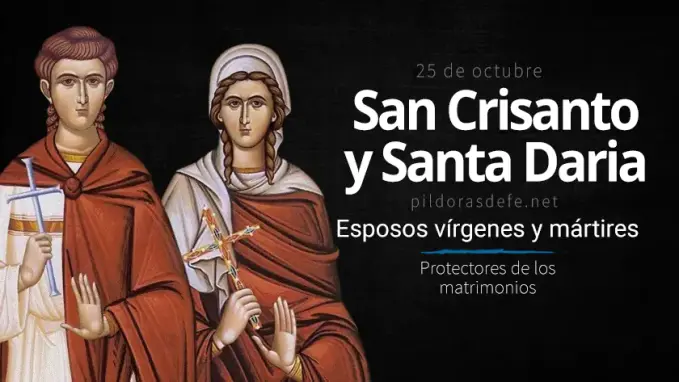 san crisanto y santa daria esposos martires protectores de matrimonios