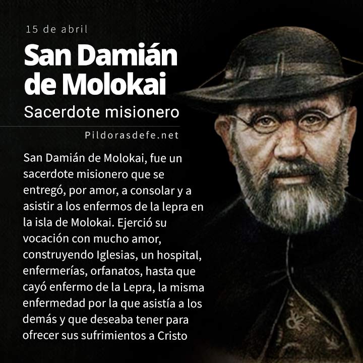 San Damián de Molokai, sacerdote misionero