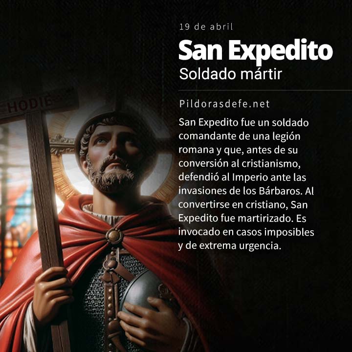 San Expedito, patrono de casos urgentes y desesperados