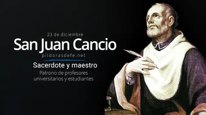 san juan cancio patrono de profesores universitarios y estudiantes