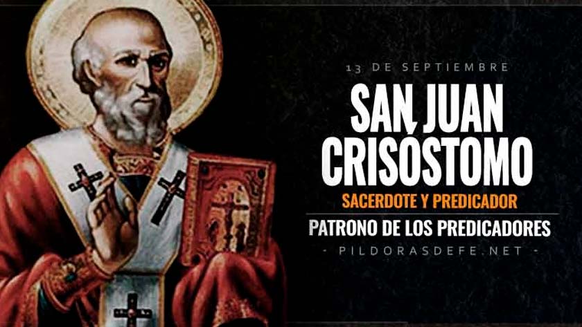 san juan crisostomo obispo predicador boca de oro biografia vida