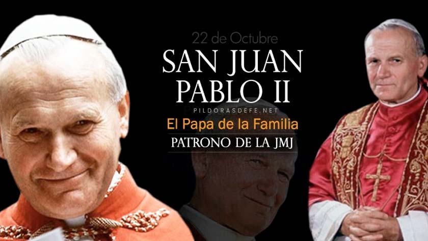 san juan pablo ii papa de la familia peregrino patrono jmj biografia vida obras