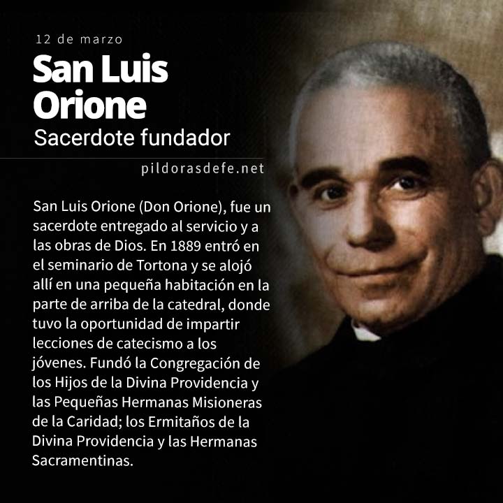 Biografía de San Luis Orione, sacerdote fundador