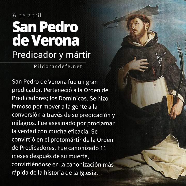 San Pedro de Verona, Predicador y mártir