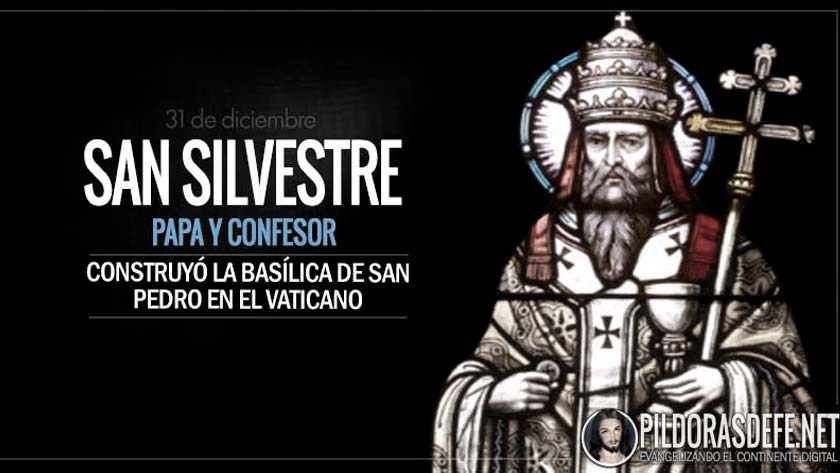 san silvestre papa pontifice construyo basilica de san pedro bautizo constantino