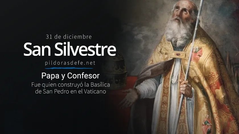 san silvestre papa y confesor construyo la basilica de san pedro en el vaticano