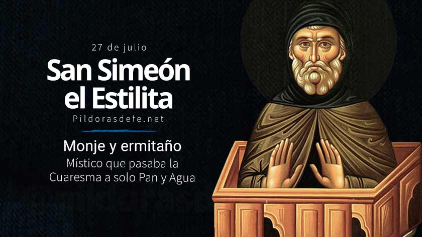 san simeon estilita monje ermitano biografia cuaresma pan agua