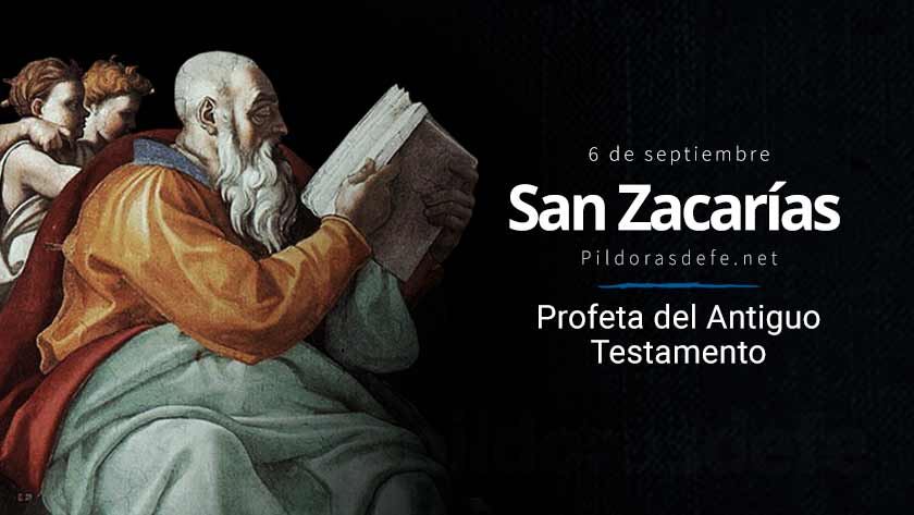 San Zacarías, Profeta del Antiguo Testamento
