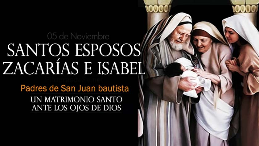 san zacarias santa isabel santos esposos padres de san juan bautista historia
