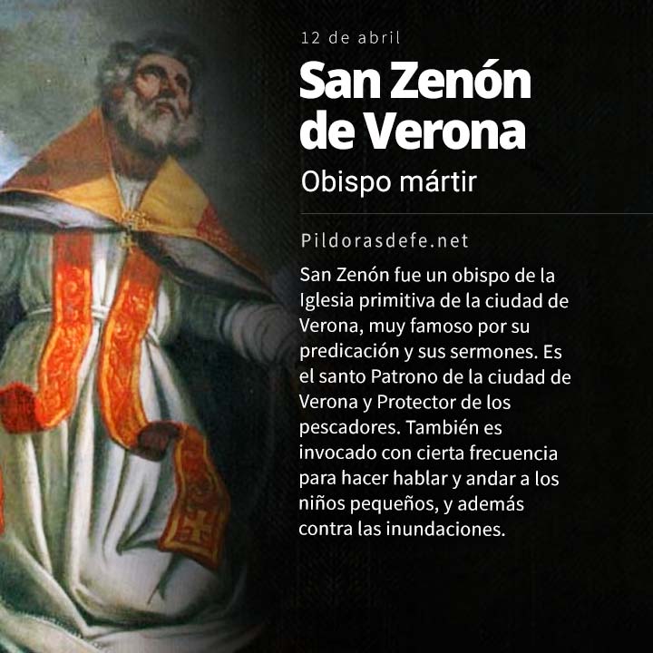 San Zenón de Verona, Obispo mártir Patrono de los pescadores