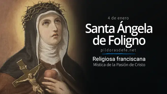 santa angela de foligno religiosa mistica de la pasion de cristo