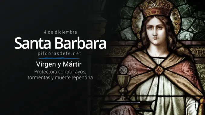 santa barbara martir protectora contra rayos tormentas y muerte repentina