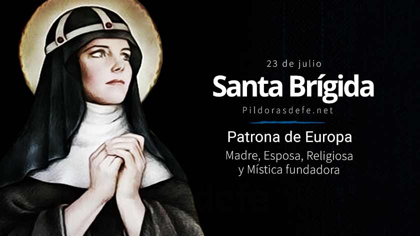 santa brigida de suecia patrona de europa madre esposa religiosa fundadora