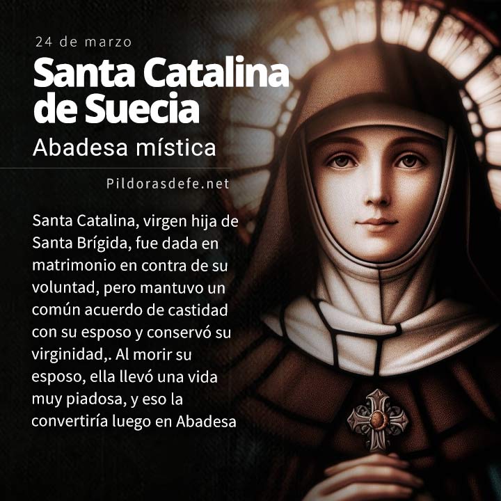 Santa Catalina de Suecia, hija de Santa Brígida, Abadesa mística