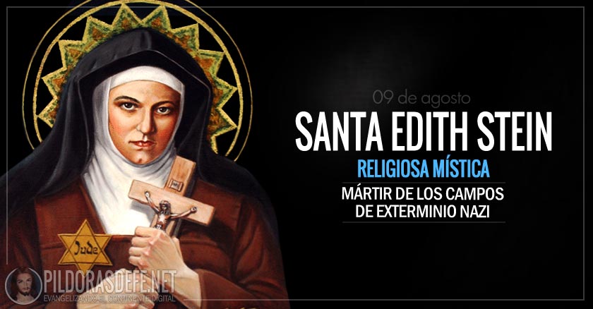 santa edith stein benedicta de la cruz religiosa mistica martir de los nazis