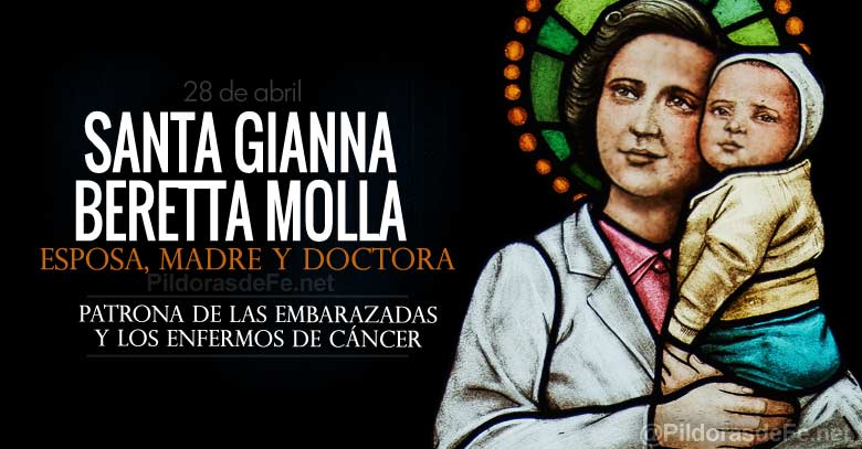 santa gianna beretta molla esposa madre doctora patrona de las embarazadas y enfermos de cancer