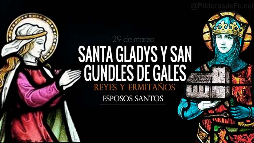 santa gladys san gundleus reyes de gales esposos santos biografia