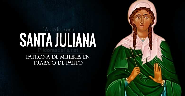 santa juliana patrona de mujeres en trabajo de parto y contra enfermedades