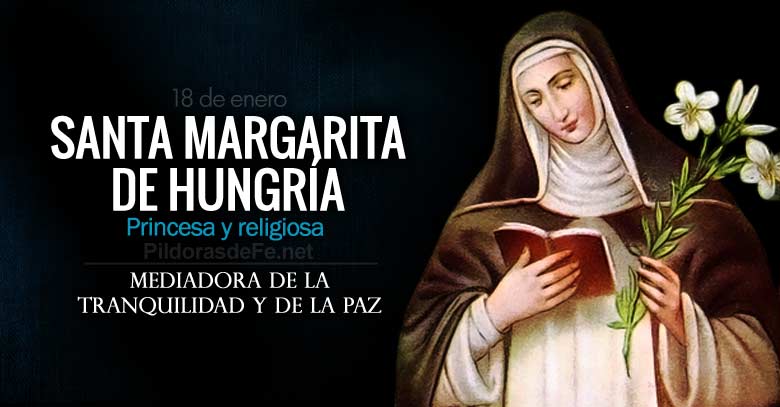 santa margarita de hungria princesa religiosa mediadora de latranquilidad y de la paz