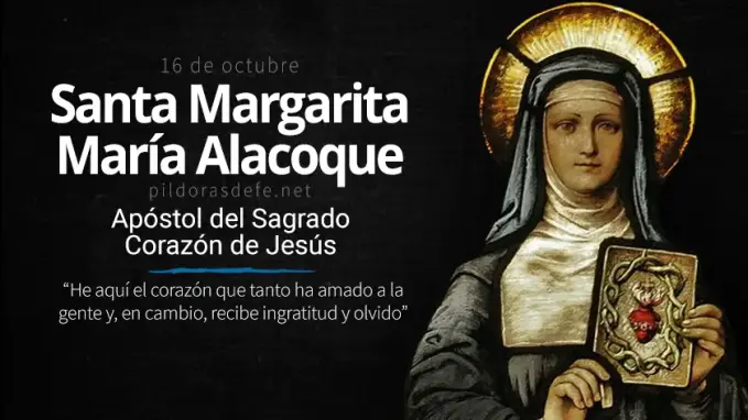 santa margarita maria alacoque apostol del sagrado corazon de jesus divino