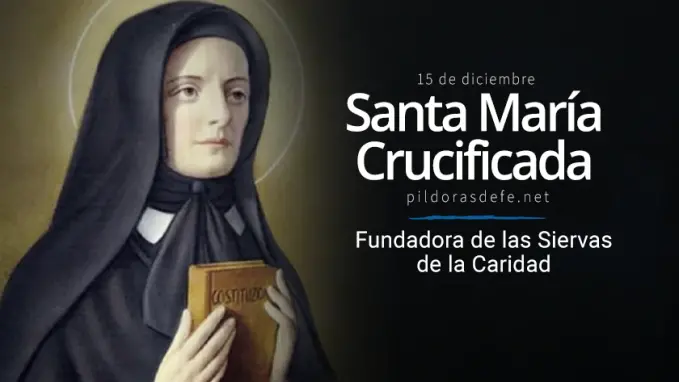 santa maria crucificada de la rosa fundadora siervas de la caridad