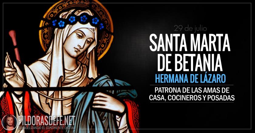 santa marta de betania hermana de lazaro patrona de las amas de casa