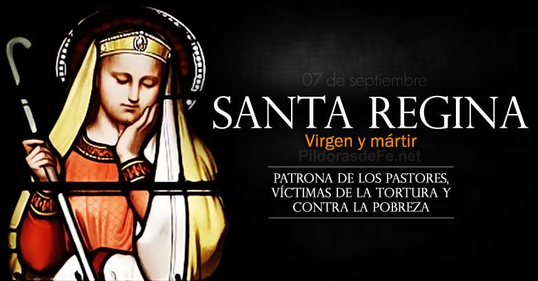 santa regina patrona de los pastores contra la pobreza y victimas de la tortura