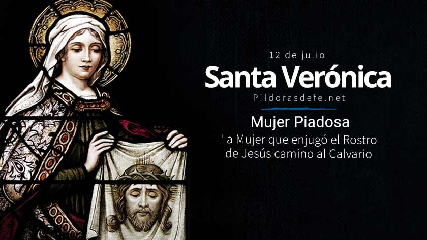 santa veronica mujer que enjugo el rostro de cristo durante la pasion del senor